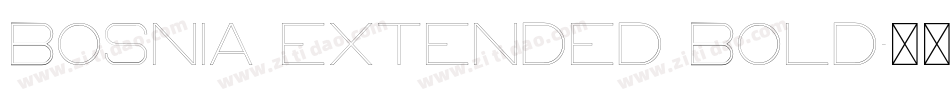 Bosnia Extended Bold字体转换
